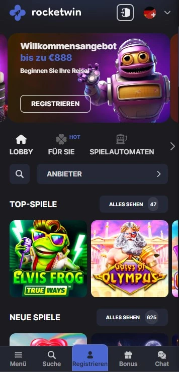 rocketwin casino bonus