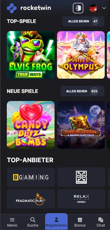 rocketwin casino spiele