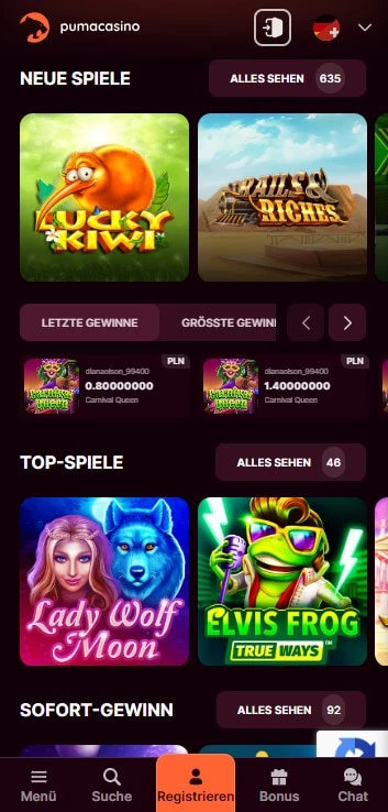 puma casino spiele