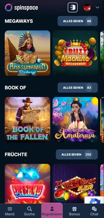 spinspace casino spiele