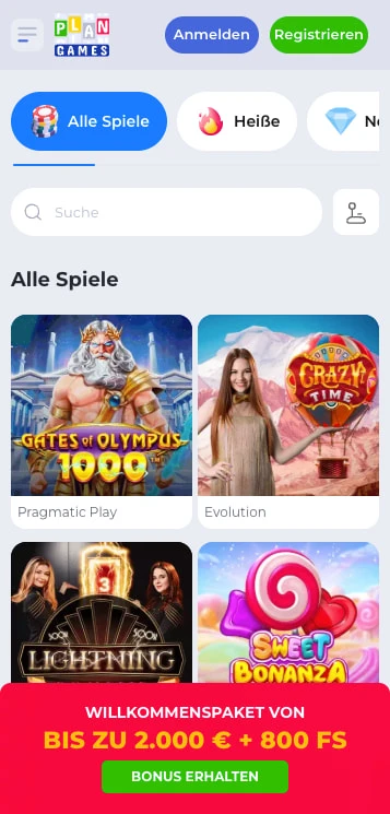 plangames casino spiele
