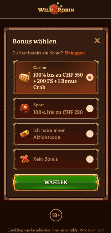 wild robin casino bonus 