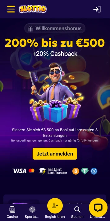 slottio casino bonus