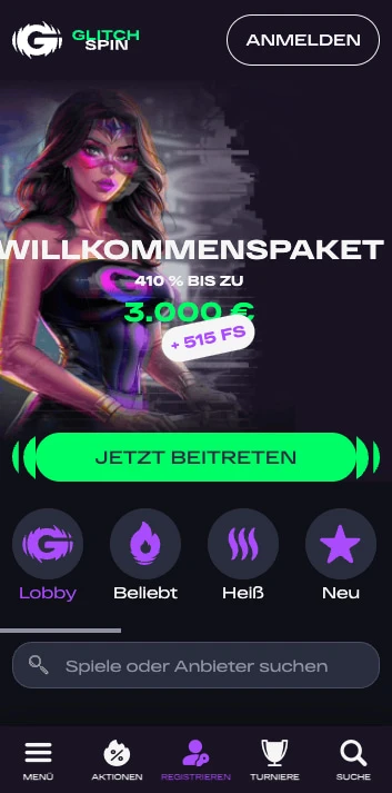 glitchspin casino bonus