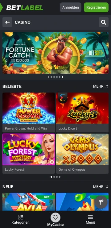 betlabel casino spiele