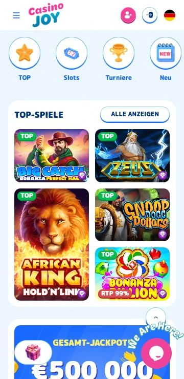 casinojoy spieleauswahl