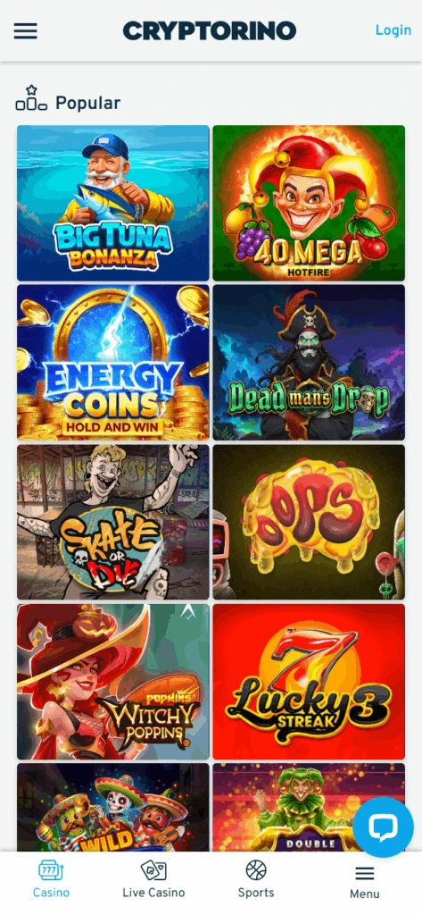 Cryptorino Casino Slots
