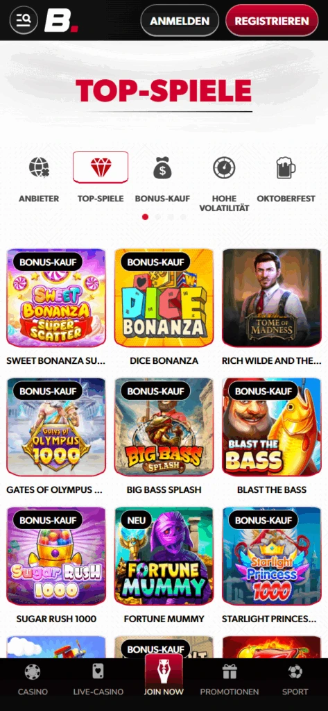 Betista Casino Bonus