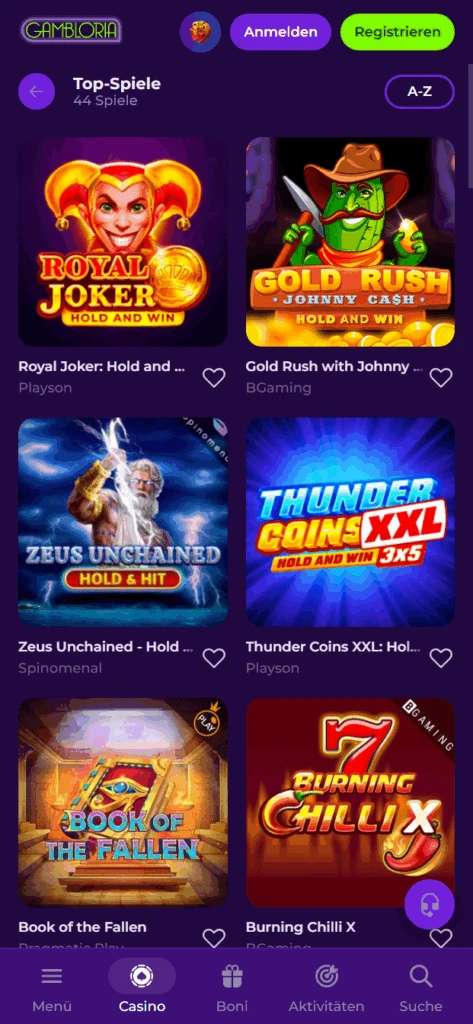 Gambloria Casino Slots