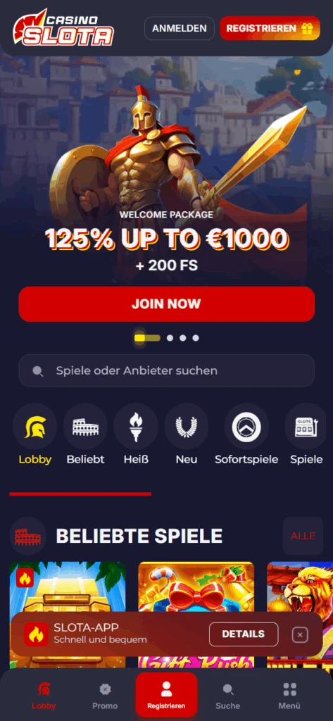 Slota Casino Bonus