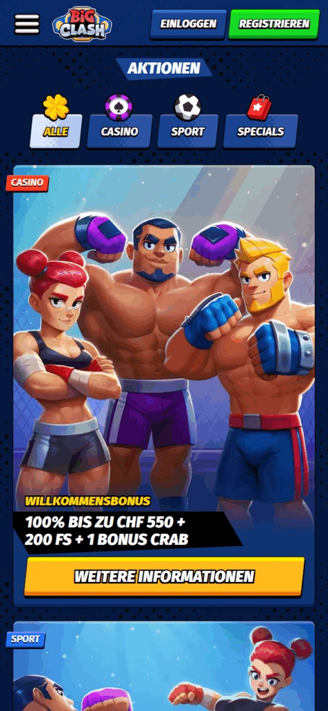 BigClash Casino Bonus