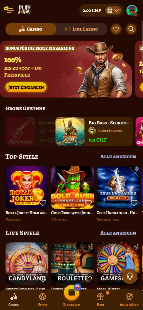 Playjonny Casino Bonus