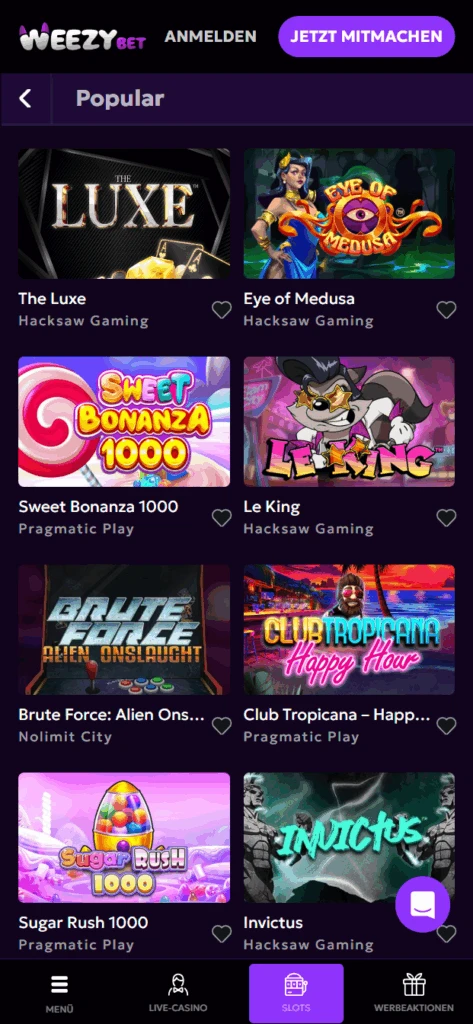 WeezyBet Slots