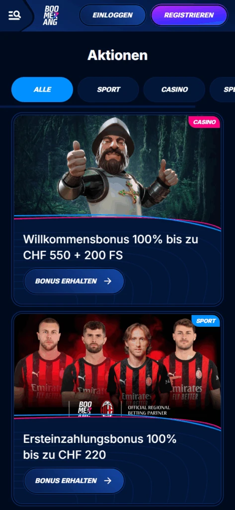 BoomerangBet Bonus