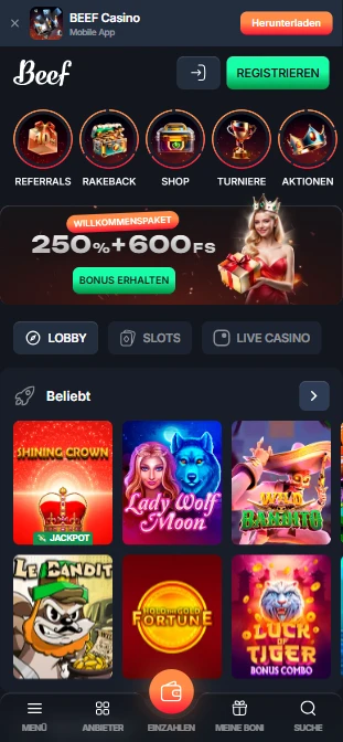 Beef Casino Bonus