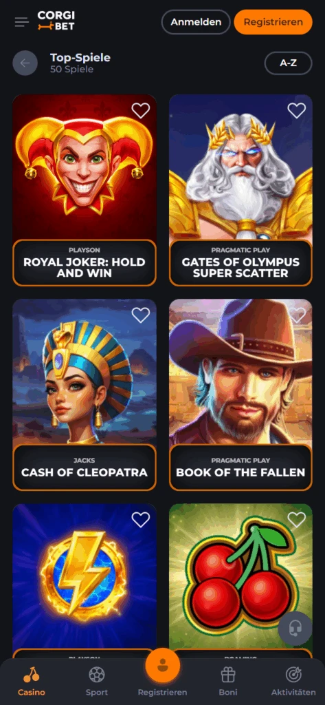 Corgi Bet Casino Slots