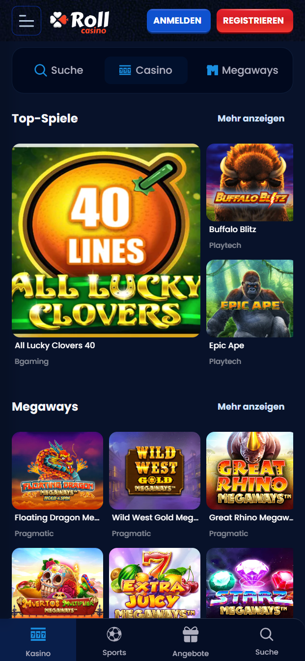 RollCasino Schweiz Test 2026 mit Bonus bis 1’500 € & 200 Free Spins