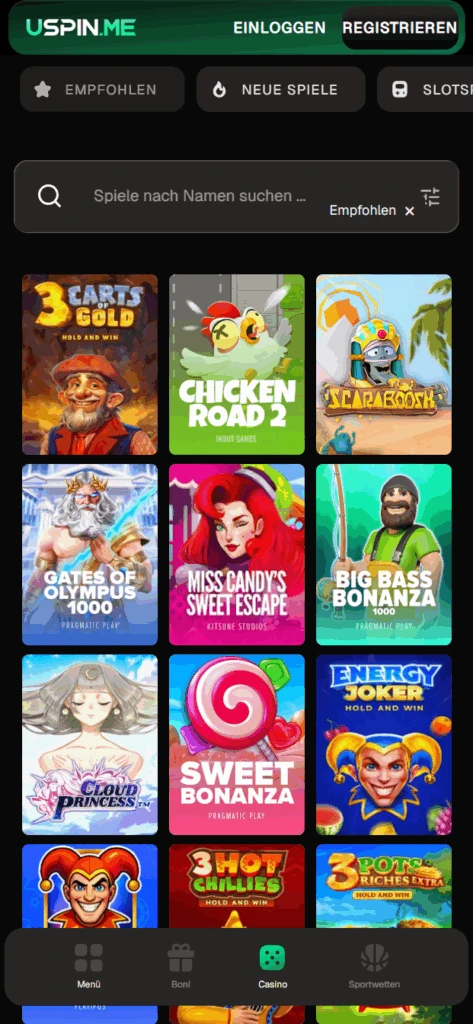 USpin.me Casino Slots