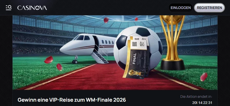 Casinova WM 2026 Verlosung