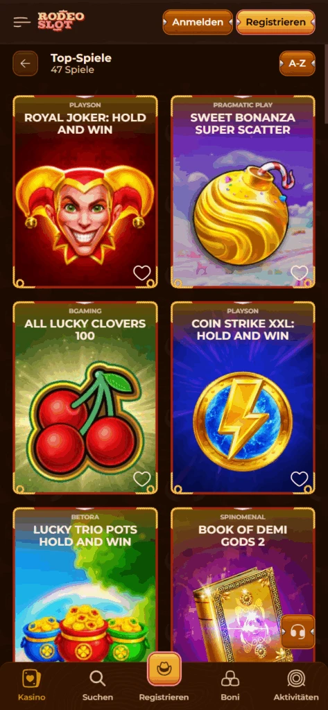 Rodeoslot Casino Slots