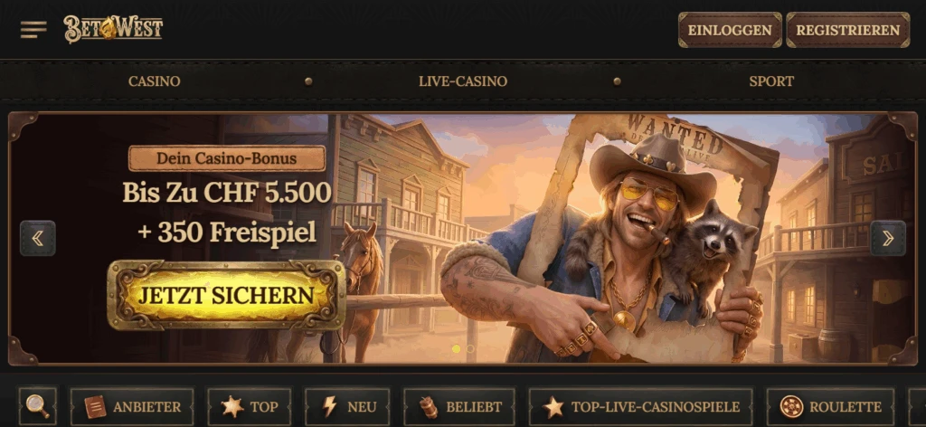 Betwest Casino Bonus