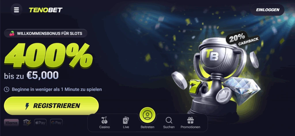 TenoBet Casino Bonus