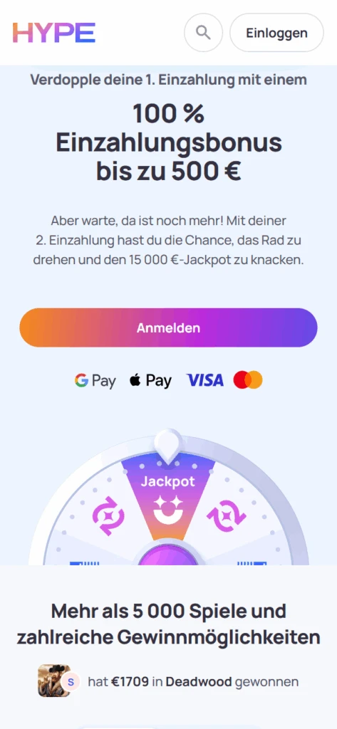 HypeKasino Bonus