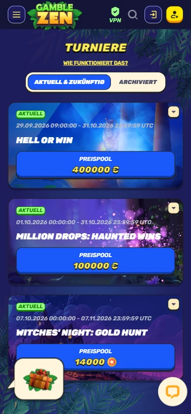 Gamblezen Turniere Halloween 2026